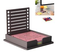 Post It Note Template - Sticky Note Dispenser, Sticker Holder with Line Stencil Template, Post It Note Organizer for 3x3 inch Self-Sticky Note Pads, Acrylic Post It Note Holder (1PC)