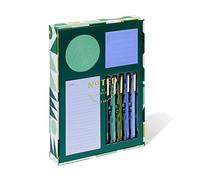 Post-it Noted by Printed Notes Gift Box, 4 Piece Set, Cool Colors, Includes Round, Square, Mini List Sticky Notes, 3-Pack Pens