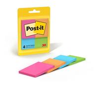 Post-it Notes, 1.5 in x 2 in, Blue, Pink, Yellow 50feuilles Cape Town Collection, 4 Pads/Pack - Post-it (1.5 in x 2 in, Cape Town, 4 Pads/Pack, 15 mm, 20 mm, 50 Sheets)