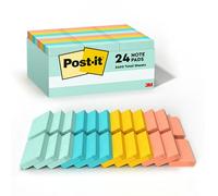 3M Post-It Scotch Sticky Notes: 1-3/8 in Width (Marseille Collection) / 24-Pack