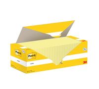Post-it Notes Canary Yellow, Promo Pack 18 + 6 Free Pads, 100 Sheets per Pad, 76 mm x 127 mm, Yellow Color - Self-Stick Notes for Note Taking, to Do Lists & Reminders
