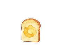 Post It Notes 30 Pcs Cartoon Sticky Notes Kawaii Bread Toast Coffee Memo Pads Sticker Student Gifts Stationery School Office Supplies(Color 2)