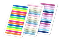 Post It Notes 3000 Sheets Color Stickers Transparent Fluorescent Index Tabs Flags Sticky Note Page Bookmark School Office Supplies Stationery(Color-12)