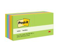 Post-it Notes, 3x3 in, 14 Pads, America's #1 Favorite Sticky Notes, Floral Fantasy Collection, Bold Colors, Clean Removal, Recyclable (654-5PK)