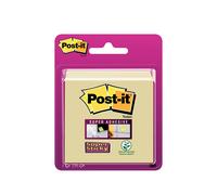 Post-it Super Sticky Notes Cube, Canary Yellow - 270 Sheets, 76 mm x 76 mm - Extra Sticky Notes For Note Taking, To Do Lists & Reminder