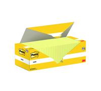 Post-it Notes 76x76mm 100 Sheets Canary Yellow 12 + 12 FREE Pk 24 654Y12+654Y12