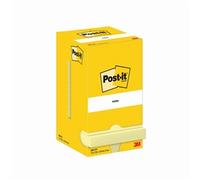 Post-it Notes 76x76mm 100 Sheets Canary Yellow (Pack of 12) 654-CY