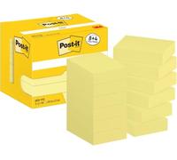 Post-it Notes, 8 + 4 FREE Pads (1200 Sheets), 38 mm x 51 mm, Yellow
