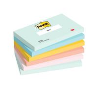 Post-it Notes, 6 Pads (600 Sheets), 127 mm x 76 mm, Assorted Colours