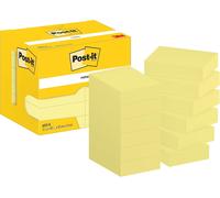 Post-it Notes Canary Yellow, Pack of 12 Pads,100 Sheets per Pad, 38 mm x 51 mm,