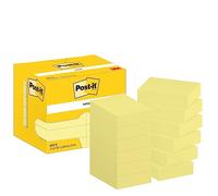 Post-it Notes Canary Yellow, Pack of 12 Pads,100 Sheets per Pad, 38 mm x 51 mm, Canary Yellow - Self-Stick Notes for Note Taking, to Do Lists & Reminders