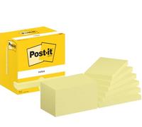 Post-It Notes Canary Yellow, Pack Of 12 Pads, 100 Sheets Per Pad, 76 mm X 127 mm, Yellow Color - Self-Stick Notes For Note