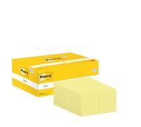 Post-it Notes, Canary Yellow, Promo Pack, 16 + 4 FREE Pads, 38 mm x 51 mm, 100 Sheets per Pad - Extra Sticky Notes for Walls, Monitors and Fridge