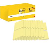 Post-It Notes Canary Yellow, Value Pack - 20 Pads, 100 Sheets Per Pad, 76 mm X 76 mm, Canary Yellow - Self-Stick Notes For Note