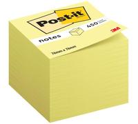 Post-it Sticky Notes Cube Canary Yellow, Pack of 1 Pad, of 450 Sheets, 76 mm x 76 mm - Self-Stick Notes for Note Taking, to Do Lists & Reminders