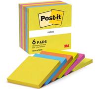 Post-it Notes Assorted Colours - 76mm x 76mm with 100 Sheets, none