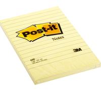 Post-it Notes Large Feint Ruled Pad of 100 Sheets 102x152mm Yellow Ref 660YE