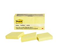 Post-it Notes Original Notes Sticky Notes 1.5" x 2", 12 Pads, 100 Sheets/Pad, Canary Yellow