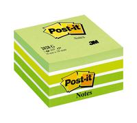 Post-it® Notes - Pastel Green - 1 Cube - 450 sheets - 76mm x 76mm Standard Green