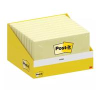 Post-it Notes, Canary Yellow, Pack of 10 Pads, 100 Sheets per Pad, 76 mm x 127 mm, Cardboard Pack, 100% PEFC - Self-Stick Notes for Note Taking, to Do Lists & Reminders