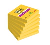 Post-it Notes Super Sticky 76 x 76mm Ultra Yellow (6 Pack) 654-S6
