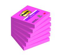 Post-it Notes Super Sticky 76x76mm Fuchsia 90 Sheets (Pack of 6) 654-6SS-PNK-EU