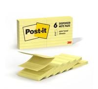Post-it Pop-up Notes R335YW Original Canary Yellow Pop-Up Refill, Lined, 3 x 3, 100-Sheet (Pack of 6)