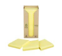 Post-it Recycled Sticky Notes 654-1T 76 x 76 mm Canary Yellow Pack of 16