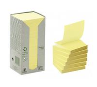 Post-it Z-Notes R330-1T - 76x76mm Recycled Tower Pack Pastel Yellow, Box of 16 (100 sheets/pad)