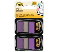 Post-it Standard Ribbon Flags in Dispenser, Purple, 100 Count