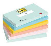 Post-it Notes, 6 Pads (600 Sheets), 127 mm x 76 mm, Assorted Colours | Self-Stick Notes for Reminders, Planning and Study, Stick and Remove Cleanly; Great for Marking, Organising, Capturing Ideas