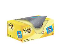 Post-it Sticky Notes 38 x 51 mm Canary Yellow 100 Sheets Value Pack 16 + 4 Free