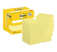 Post-it Sticky Notes 653-Y12 38 x 51 mm 100 Sheets Per Pad Yellow Pack of 12 (8+4 Free)