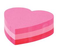 Post-it Sticky Notes Cube 70 x 70 mm Heart Assorted Colours 225 Sheets