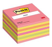 Post-it Sticky Notes Cube 76 x 76 mm Pink and Yellow Mix 450 sheets