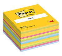 Post-it Notes Cube, Ultra Colours, 1 Pad, 76 mm x 76 mm, 450 Sheets - Extra Sticky Notes for Walls, Monitors and Fridge