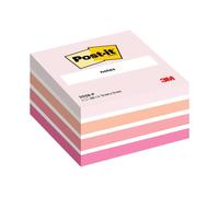 Post-it Sticky Notes Pastel Pink Coloured Cube 76 x 76mm 2028P