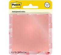 Post-it Sticky Notes Square 73 x 73 mm Transparent Pastel Orange