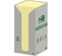 Post-it Sticky Notes Square 76 x 76 mm Plain Canary Yellow 654-1T 100 16 Pads of 100 Sheets