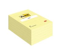 Post-it Notes Large Feint Ruled Pad of 100 Sheets 102x152mm Yellow Ref 660YE