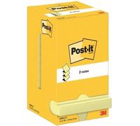 Post-it Sticky Z-Notes Canary Yellow 76x76mm 100 Sheets Cardboard Packaging Pk12