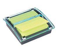 Post-it Sticky Z-Notes Dispenser 101 x 101 mm Super Sticky CR2016 Black, Transparent 90 Sheets