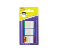 Post-it Index Flags Rectangular 2.54 x 3.81 cm Assorted 3 Packs of 22 Strips
