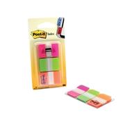Post-it Index Strong 25mm Assorted Pink Green and Orange - 686-PGO