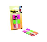 Post-it Strong Index Full Pink/Green/Orange (Pack of 66) 686-PGO - 686PGO