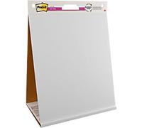 Post-it Super Sticky Flipchart Pad with Stand, Blank, Self-adhesive, 50.8 x 58.4 cm, White, 20 Sheets