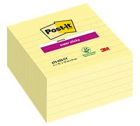 Post-it Notes Super Sticky XL 101 x 101mm Lined Canary Yellow (6 Pack)