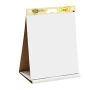 Post-it Super Sticky Meeting Charts, Pack of 1 Pad, with 20 Sheets ,584 mm x 508 mm, White Color - For Brainstorming Anywhere and Keeping all Ideas Visible