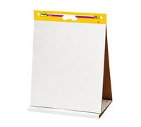 Post-it Super Sticky Meeting Charts, Pack of 1 Pad, with 20 Sheets,584 mm x 508 mm, White Color - For Brainstorming Anywhere and Keeping all Ideas Visible