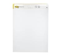 Post-it Super Sticky Meeting Charts, Pack of 1 Pad, with 30 Sheets,635 mm x 762 mm, White Color - for Brainstorming Anywhere and Keeping All Ideas Visible